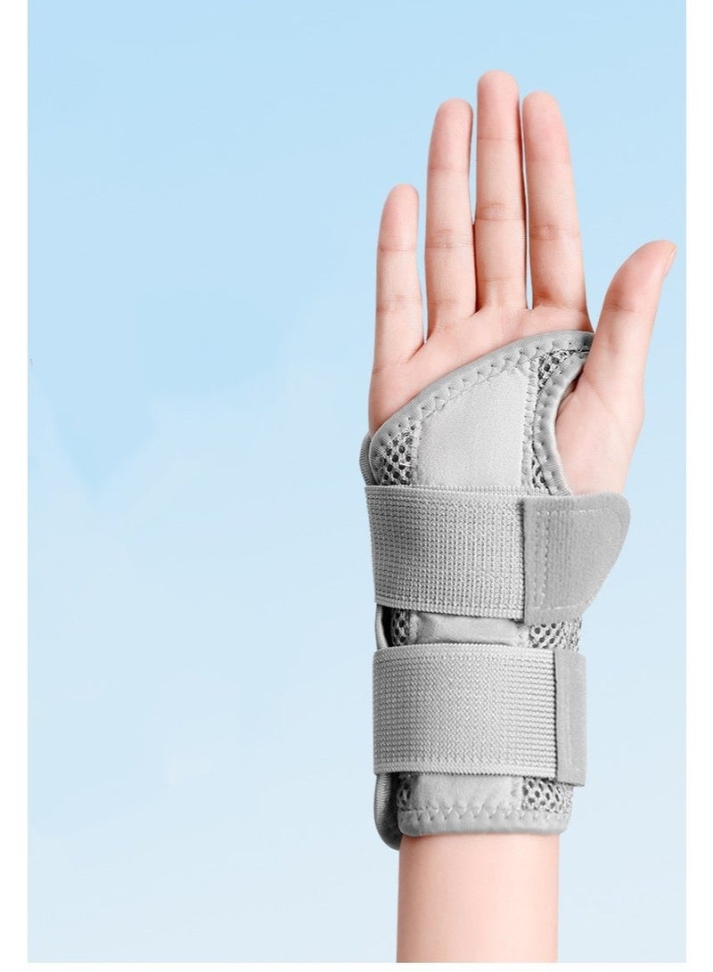 COYO Sports Medicine Green Fitted Wrist Brace for Men and Women, Wrist Pain Relief Support, Ideal for Carpal Tunnel, Tendonitis, Arthritis, 1 Piece Right Hand Grey - Image 4