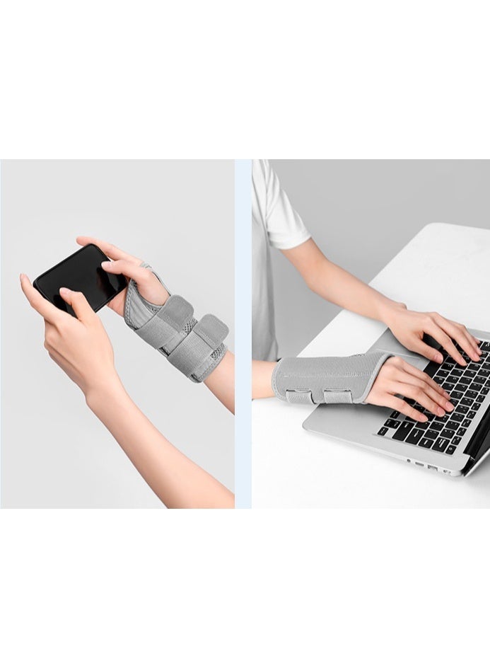 COYO Sports Medicine Green Fitted Wrist Brace for Men and Women, Wrist Pain Relief Support, Ideal for Carpal Tunnel, Tendonitis, Arthritis, 1 Piece Right Hand Grey - Image 3
