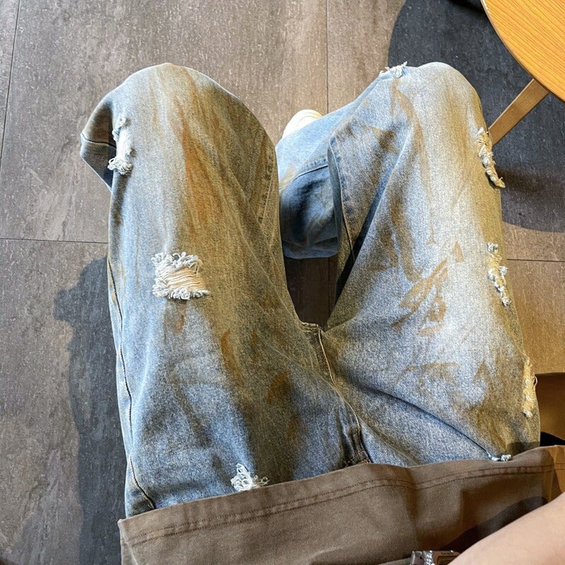 Unisex Casual Daily Denim Jeans - Image 4