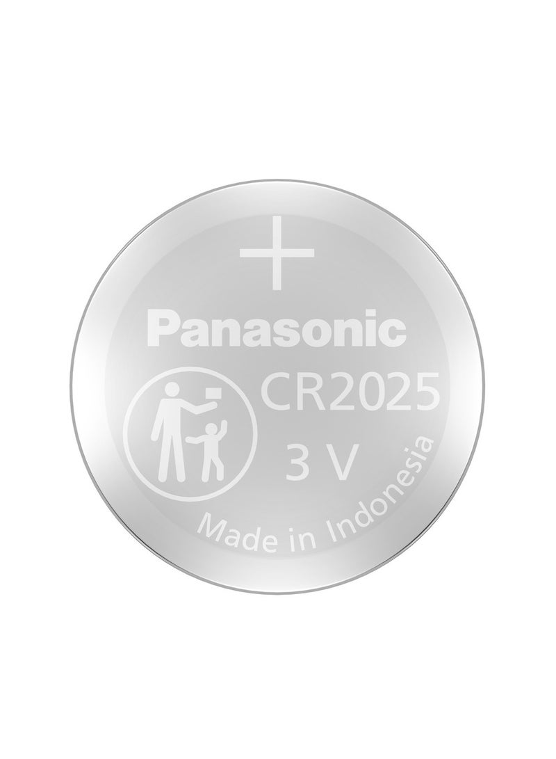 Panasonic بطاريات باناسونيك CR2025 ليثيوم 3 فولت - 5 قطع - Image 2