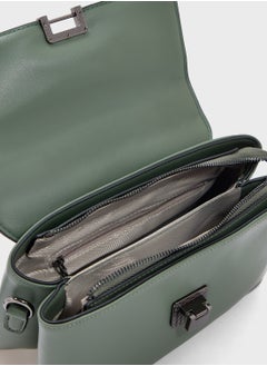 ELLA Metal Clasp Satchel Bag  - Image 5
