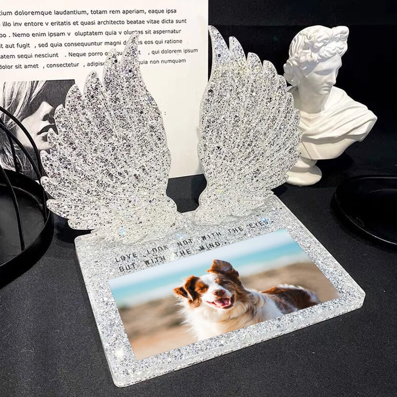 Smays Large Square & Angel Wings Silicone Mold Set - for DIY Resin Coasters, Memorial Candle Holders, Photo Frames - Image 4