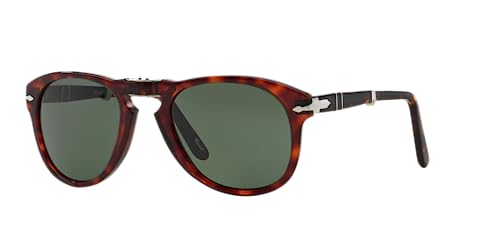 Persol PO0714 Aviator Sunglasses, Havana/Crystal Green, 52 mm - Image 2