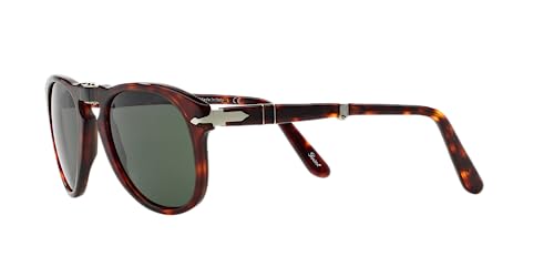 Persol PO0714 Aviator Sunglasses, Havana/Crystal Green, 52 mm - Image 3