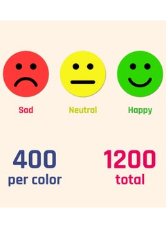Generic 1200 Pieces  Happy Face Stickers, Reward Stickers for Teachers,Motivational Incentive Stickers for Kids, Round Cartoon Labels for Students All Class  - Image 5