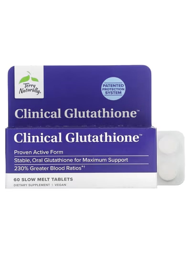 الجلوتاثيون السريري، 60 قرصًا بطيئ الذوبان (150 مجم لكل قرص)