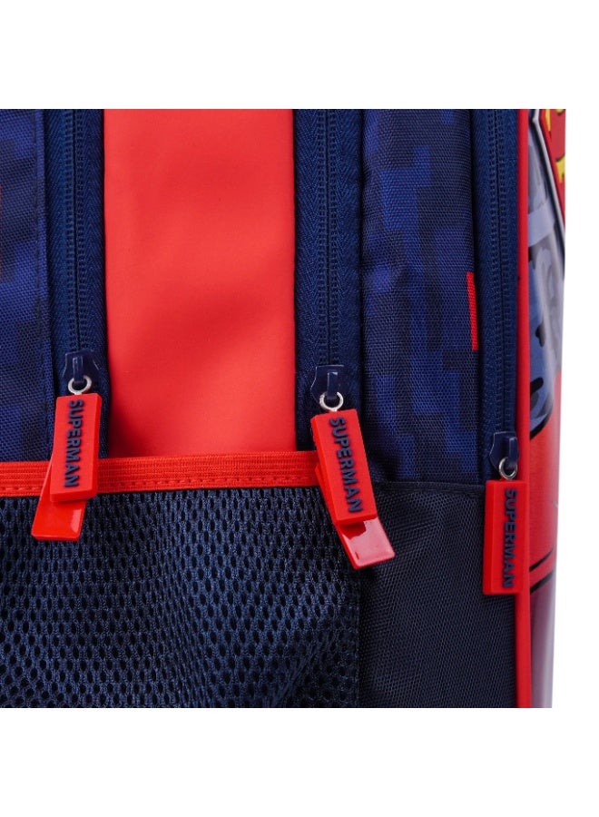 Superman 3-Piece Kids School Set – Backpack, Lunch Bag u0026 Pencil Case | Shield of Justice Design | Officially Licensed - Image 4