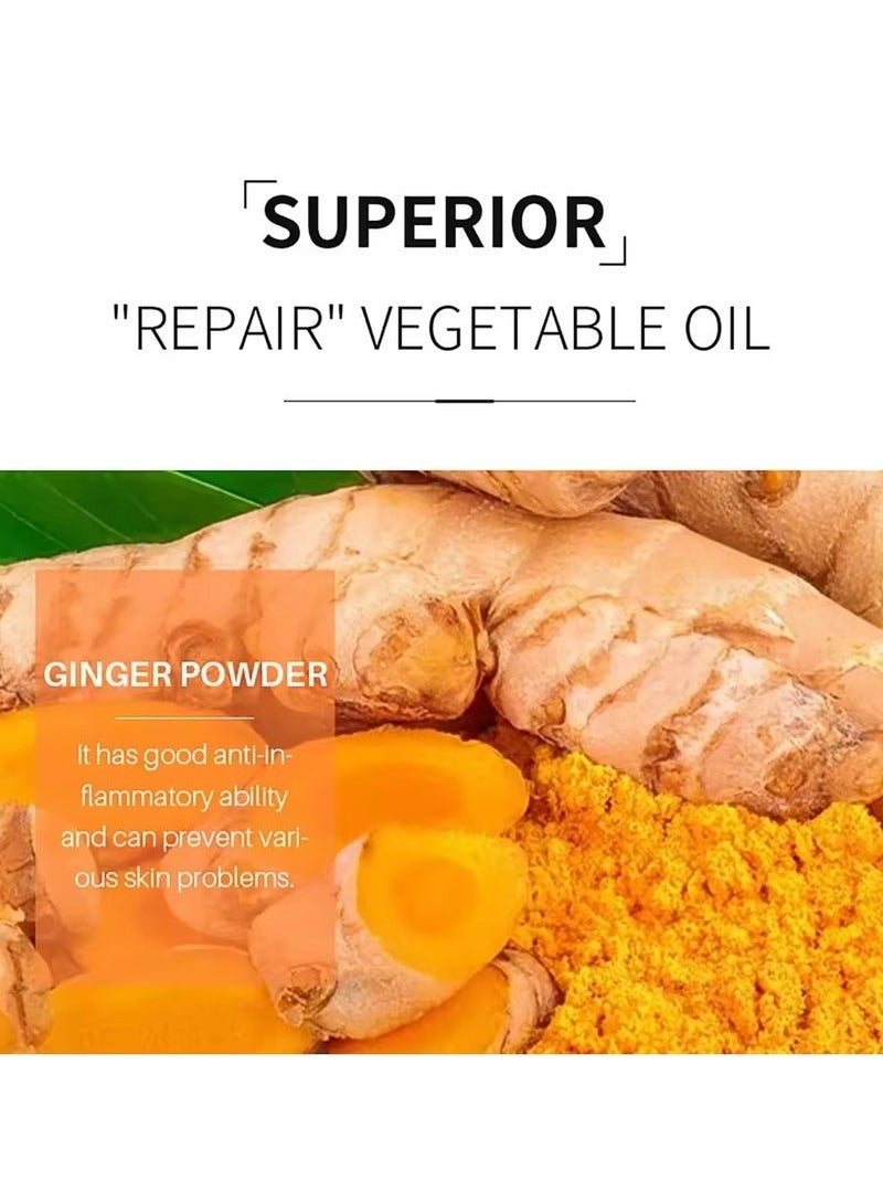 RUBRIEL 100g Original Turmeric Soap For Dark Spot Skin Whitening Facial Body Hand Make Soap Bar Deep Cleaning Ginger Moisturizing Soap - Image 4