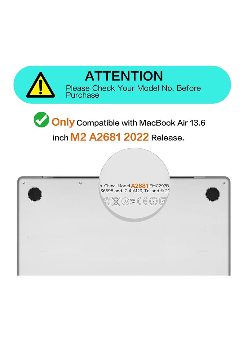 Privacy Screen for MacBook Air 13.6 Inch 2022 (M2, A2681) and 2024(M3,A3113) and 2025(M4 ,A3240) , Magnetic Removable Anti Glare Blue Light Filter, Screen Protector for for Mac Air 13.6 Inch