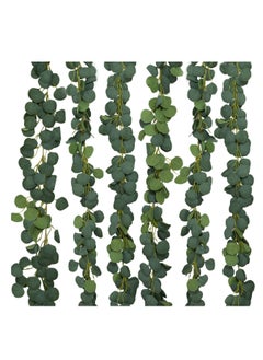 Generic Artificial Eucalyptus Garland,  39.6Ft Faux Greenry Garland for Rustic Wedding Parties, Baby Shower, Bridal Shower, Background Decoration for Indoor and Outdoor Party, 6.6ft/Pcs (6 Pcs)  - Image 1