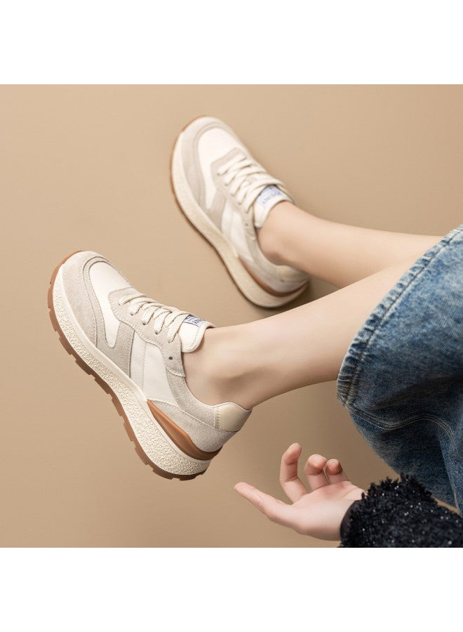 Josiny New Arrival Popular Versatile Casual Chunky Sneakers For Women Height-increasing Autumn Winter Sports Women's Shoes - Image 4