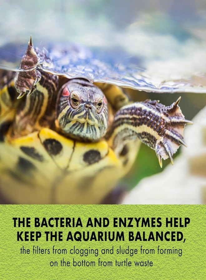 Zilla Pet Turtle Pure, Water Care, Removes Sludge for a Balanced Aquatic Environment, Treats up to 10 Gallons - Image 2