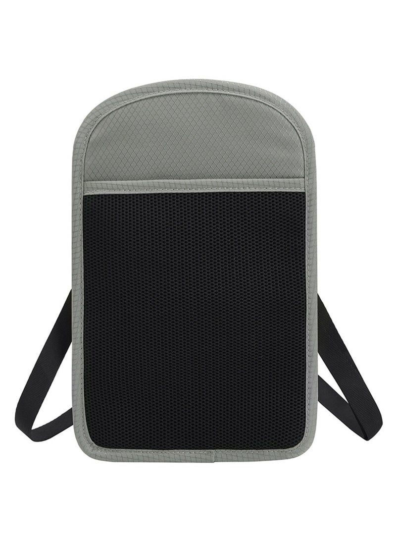 Generic - Multifunctional Neck Hanging Passport Bag, Crossbody Storage Bag, Overseas Ticket Document Protector, RFID Shielding Technology Suitable for Business Travel, Overseas Tourism, Study Abroad, Convenient Passport Bag (Light Gray) - Image 1
