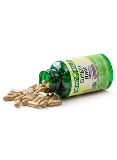 SPRING VALLEY Ginger Root 550 Mg Made With Organic Ginger Root Powder 100 Vegetarian Capsules  - Image 3