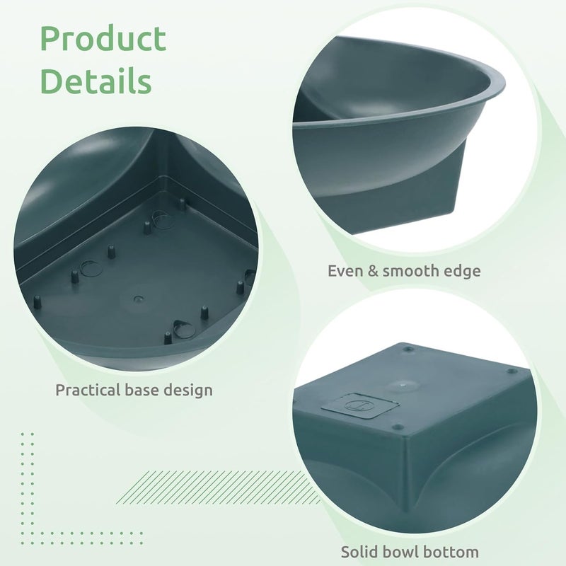 Lnrueg 24 PCS Floral Foam Supplies Green Bowls for Flower Arrangements, Large Size Round Floral Supplies, Flower Foam Bowl Kit for Christmas Party Wedding Festival - Image 4