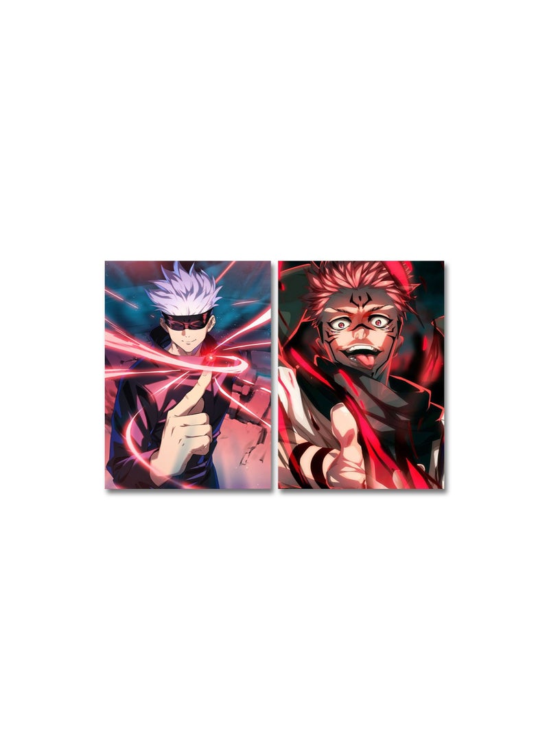 Marktna Decorative Wall Art Painting with an animation Design, 2 pieces, Size 80x60 cm - Image 2