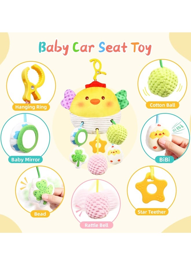 Baby Toys for 3 6 9 12 Months, Bassinet Toys for Infant & Toddlers, Crib Stroller Hanging Doll - Image 3