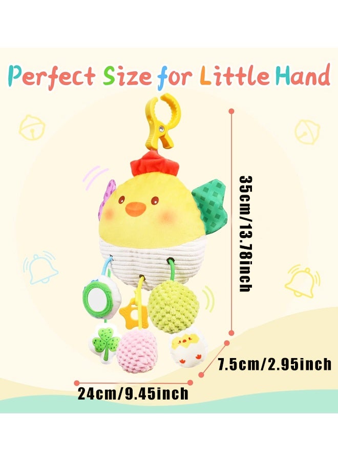Baby Toys for 3 6 9 12 Months, Bassinet Toys for Infant & Toddlers, Crib Stroller Hanging Doll - Image 2