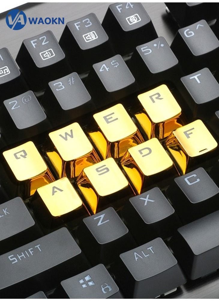 WAOKN - Backlit Metallic Electroplated Key Caps with Puller Gold - Image 1