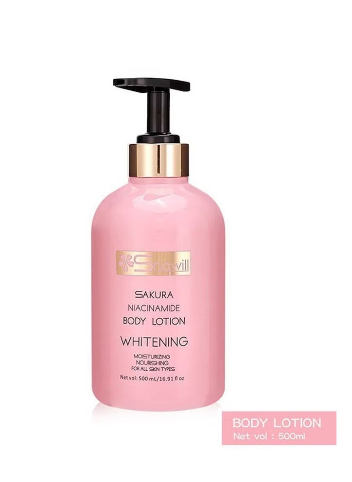 Shawill SAKURA NIACINAMIDE BODY LOTION  500ML  - Image 1