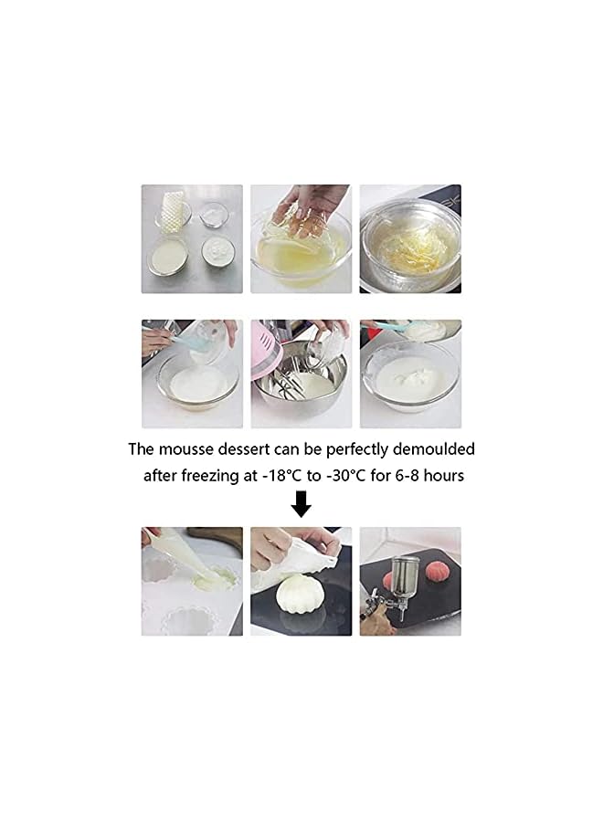 S-TOP Cake Mold 3D Cloud Silicone Baking for Mousse, Silicone Mold for Pastry Mousse Dessert Pudding Jelly Cheesecake Ice Cream, DIY Candle Mould - Image 3