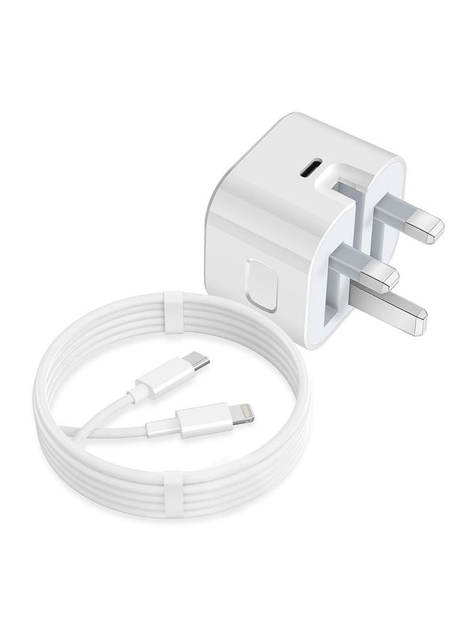 General 20W PD USB C Fast Charger Plug and USB C Fast Charge Cable 2M,Type C Wall Charging Fast Charger,for iPhone 14 13 12 11,i-Pad  - Image 1