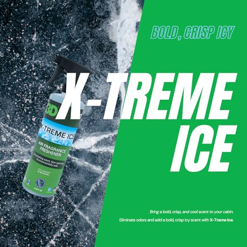 3D X-Treme Ice Air Freshener – 16oz Water-Based Spray – Long-Lasting, Non-Toxic Odor Eliminator – Safe for Pets & People – Crisp, Invigorating Scent for Cars & More - Image 2