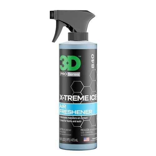 3D X-Treme Ice Air Freshener – 16oz Water-Based Spray – Long-Lasting, Non-Toxic Odor Eliminator – Safe for Pets & People – Crisp, Invigorating Scent for Cars & More - Image 1