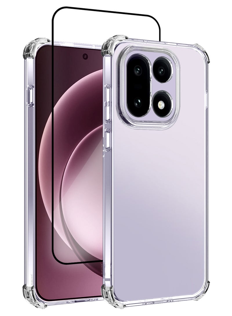 CATANES 2Pieces Gorilla Case Cover for OnePlus 15 - Shock Absorb TPU Case Cover - Crystal Clear Slim Fit with 3D Screen Protector - Image 1