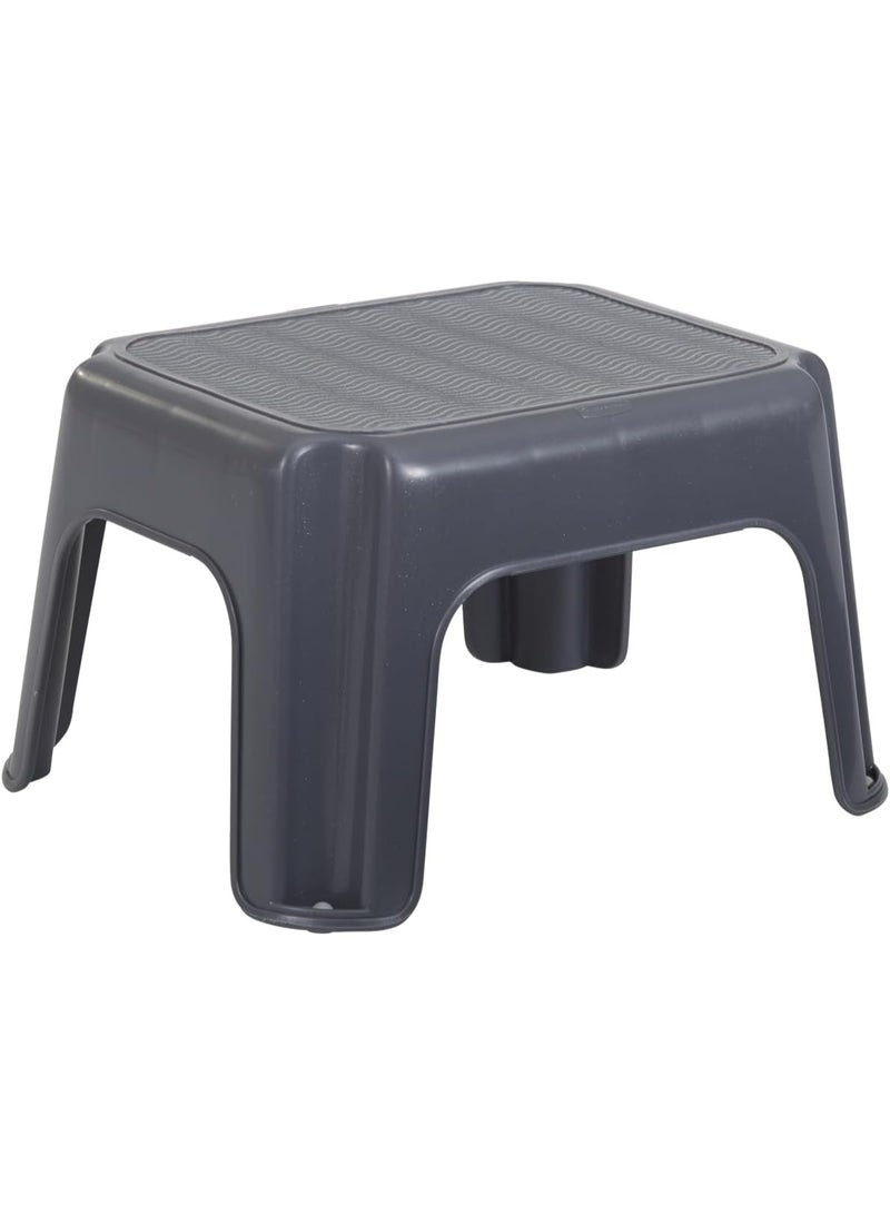 Rubbermaid One-Step Stool Bisque Holds up to 200 Pounds 7" Height Gray Durable Step Stool for Kids/Bathroom/Home/Office/Garage - Image 4