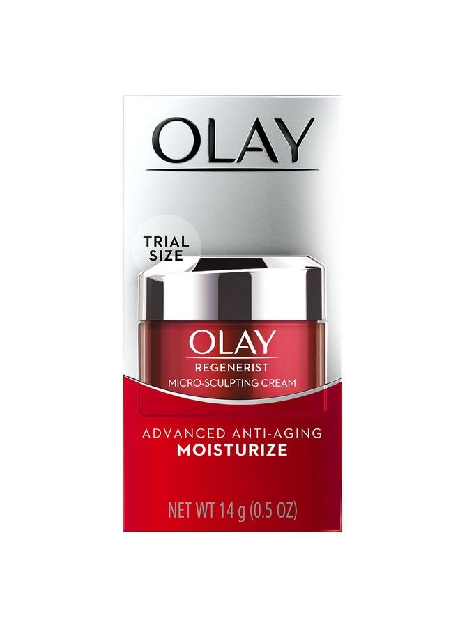 Olay Face Moisturizer By Regenerist Microsculpting Cream Face Moisturizer Trial Size 0.5 Oz - Image 4