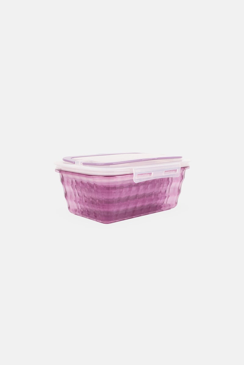 Alta 3 Pcs Plastic Jewel Food Storage Container, Purple - Image 3
