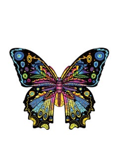 Y&D Wooden Jigsaw Puzzles 3D Animals Shaped Best Gift for Adults and Kids DIY Puzzle Piece Colorful Unique Butterfly Puzzles  - Image 1