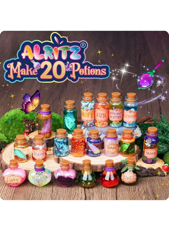 Alritz Fairy Potions Kit Magic Mix Kit 20 Bottles, Halloween Decorations Garden Crafts Birthday Gifts Toys For Girls 6 7 8 9 10 Years Old - Image 2