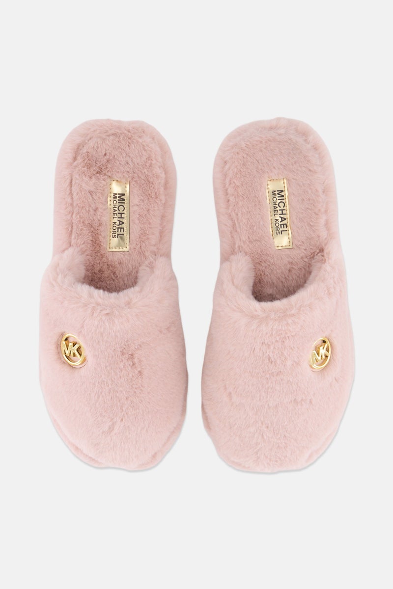 Michael Kors Women Medium Alexis Slip On Slippers, Pink - Image 3