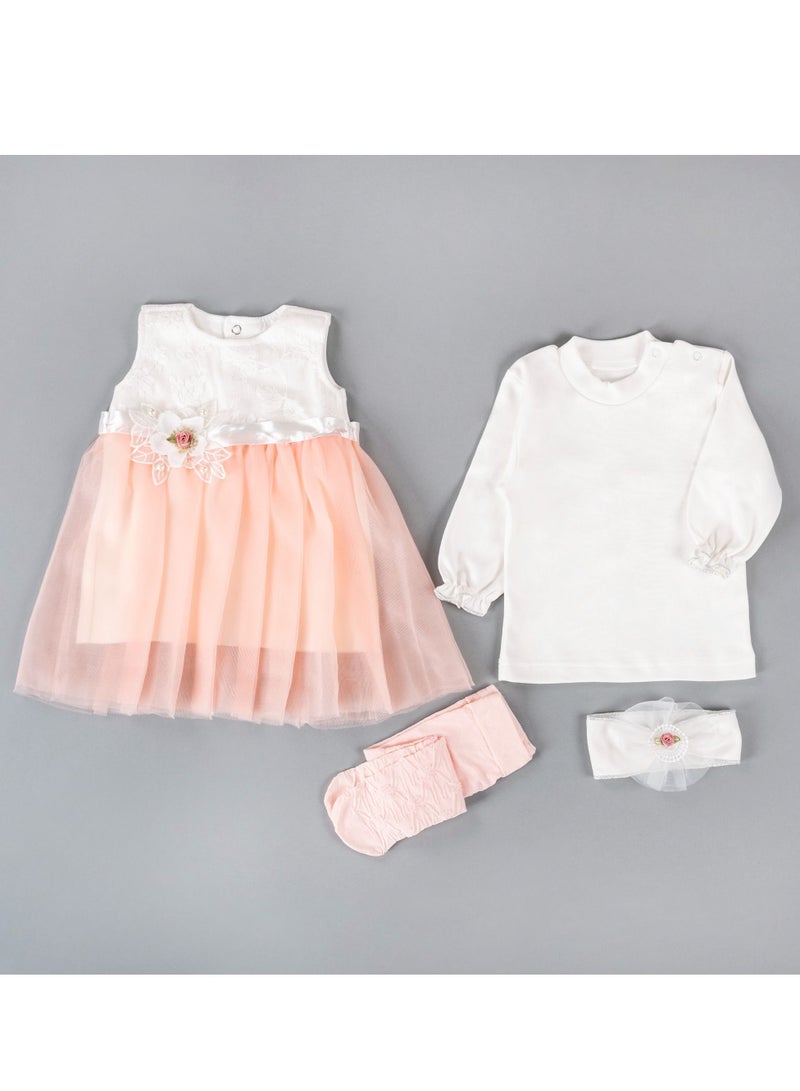 New Born Dress Set For Girls