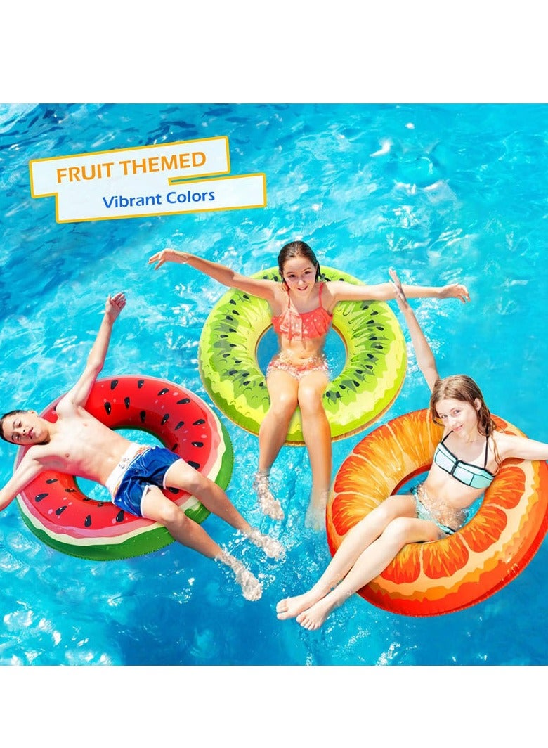 Swiming Ring for Kids & Adults Swim Tubes Fruit Inflatable Pool Floats PVC Pool Tube Rings Swim Tubes Floaties Toys for Beach Party,Swimming,Water Park(70#) - Image 2