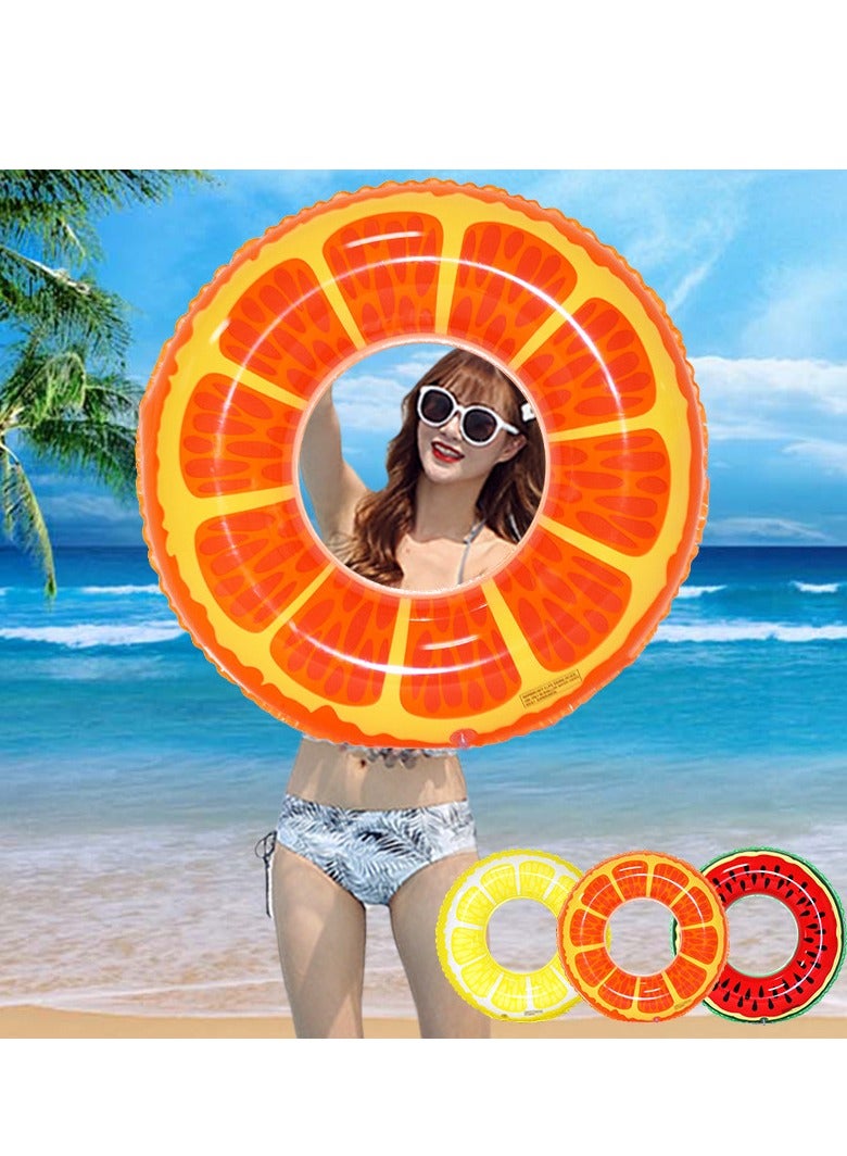 Swiming Ring for Kids & Adults Swim Tubes Fruit Inflatable Pool Floats PVC Pool Tube Rings Swim Tubes Floaties Toys for Beach Party,Swimming,Water Park(70#) - Image 3