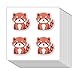 GUVSPTI Red Panda Stickers 1in for Scrapbooking Arts Craft Kids DIY Calendars Journals 80Pack - Image 3