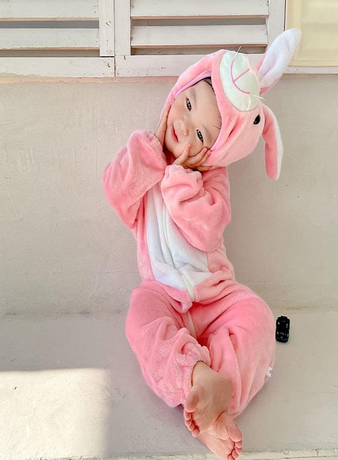 CuteOn Toddler Halloween Costume Onesie Cosplay Romper Christmas Infants Baby Costume Pink Bunny 2-3 Years - Image 5