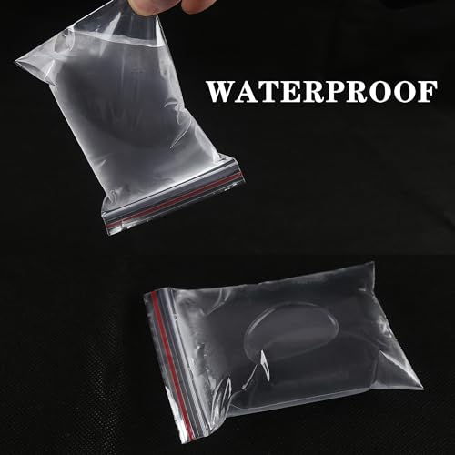 DNY Sealable & Reusable Zip Lock Pouch for Multiple Use & Storage | Transparent Plastic & Durable Seal, Spill Proof Zipper Plastic Bags, 2x3 inches, Pack of 200 PCS - Image 3