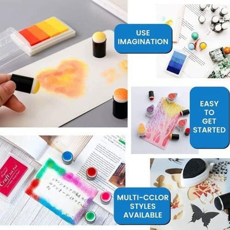 comfrt Sponge Finger Painting Kit, Funny Finger Colourful Painting Kit, Craft Ink Pad DIY Drawing Sponge Finger Painting Tool Kit for Kids Scrapbooking, Painting, Card (Finger Glove) - Image 3