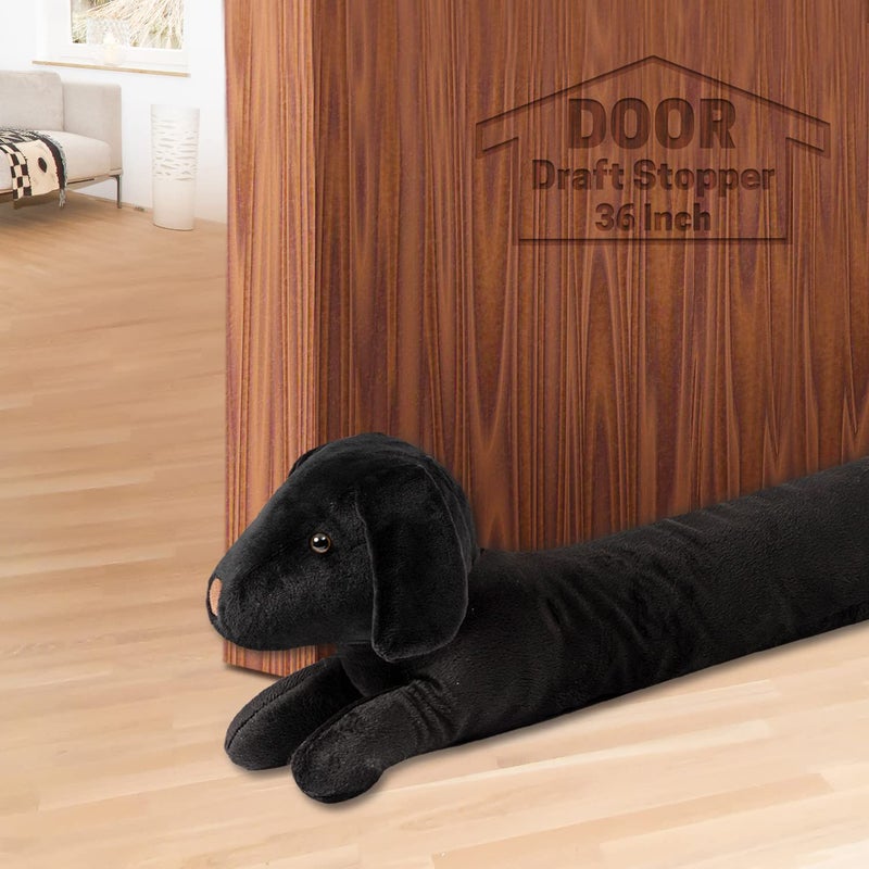 SWISSELITE 36 Inch Under Door Stopper Decorative Door Noise Blocker Weighted 32 Pounds Animal Air Draft Stopper Soundproof Energy Saver for Door Window