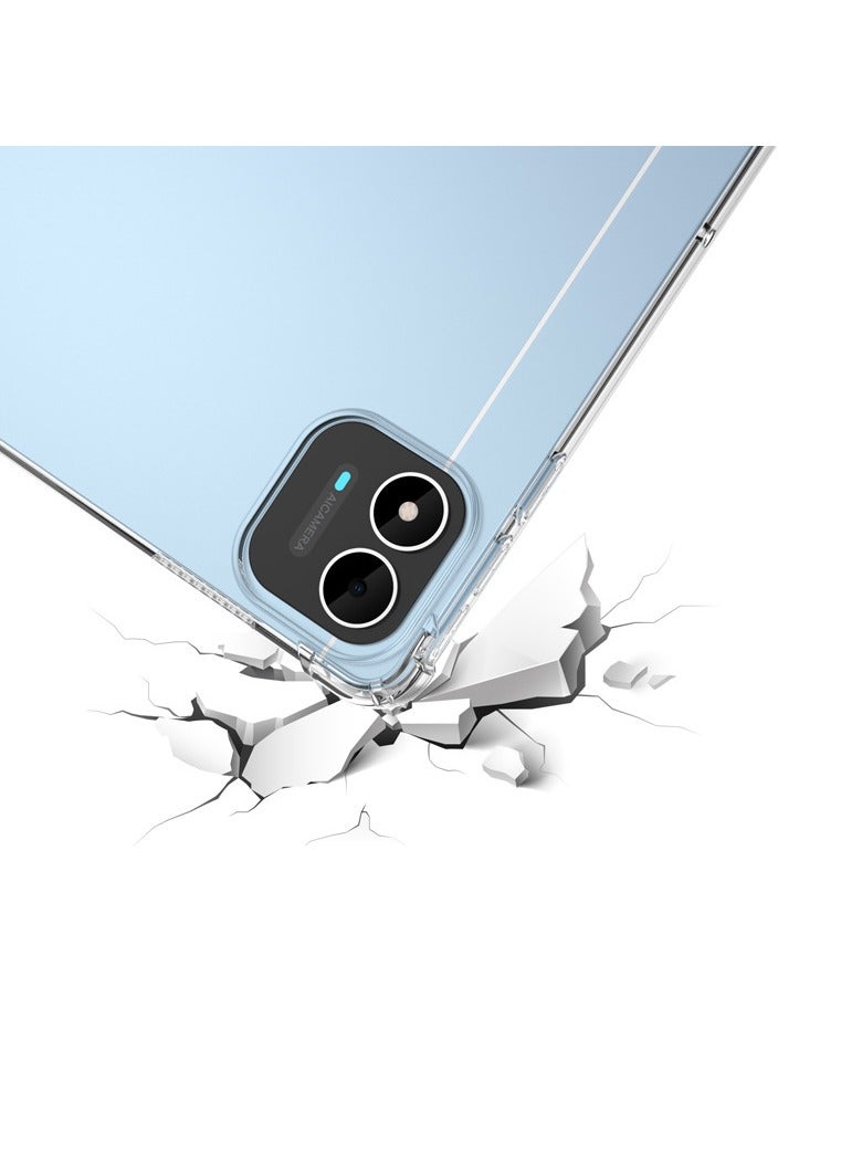 عام غطاء شفاف متوافق مع لوحي iTel Pad One 10.1 بوصة - حماية مضادة للسقوط والصدمات بوسادات هوائية رباعية الزوايا - غطاء واقي مرن من مادة TPU - Image 5