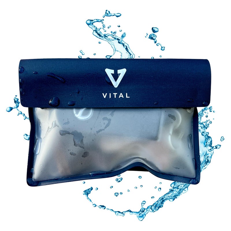 VITAL Waterproof Wallet for Swimming Small Waterproof Key Holder Pouch Submersible Floating Rain Water Proof Surfing Car Key Fob Case Dry Bag with Wrist Ankle Strap - Image 2