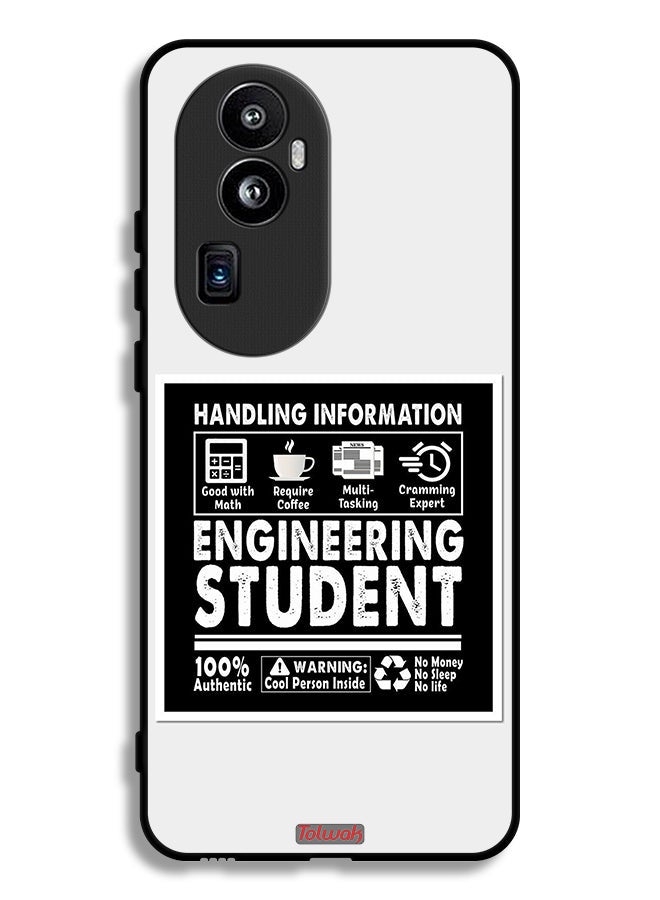 Tolwak Oppo Reno10 Pro Plus Protective Case Cover Engineering Student Sticker - Image 1