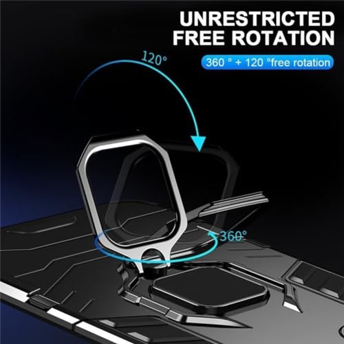 Spazy Case® realme NARZO N65 5G Back Cover | Dual Layer Armor Defender Full Body Protective + PC Hybrid Kickstand Back Case for realme NARZO N65 5G - Image 4