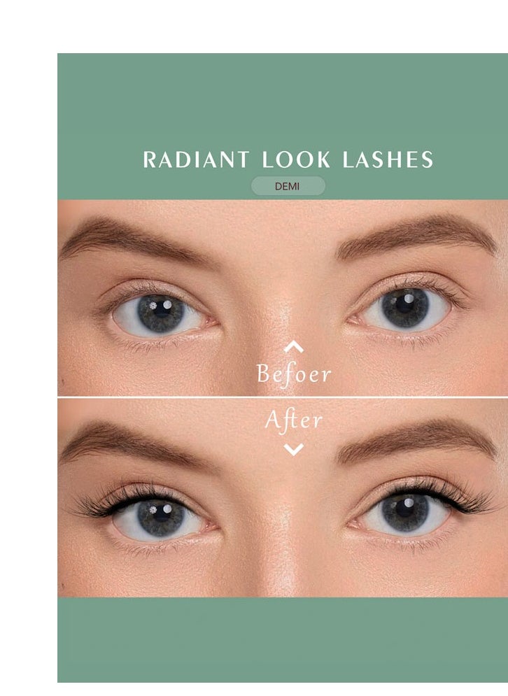 OH! LALASH Flexible 3D multi-layer lashes in thin cotton band natural hair  - Image 4