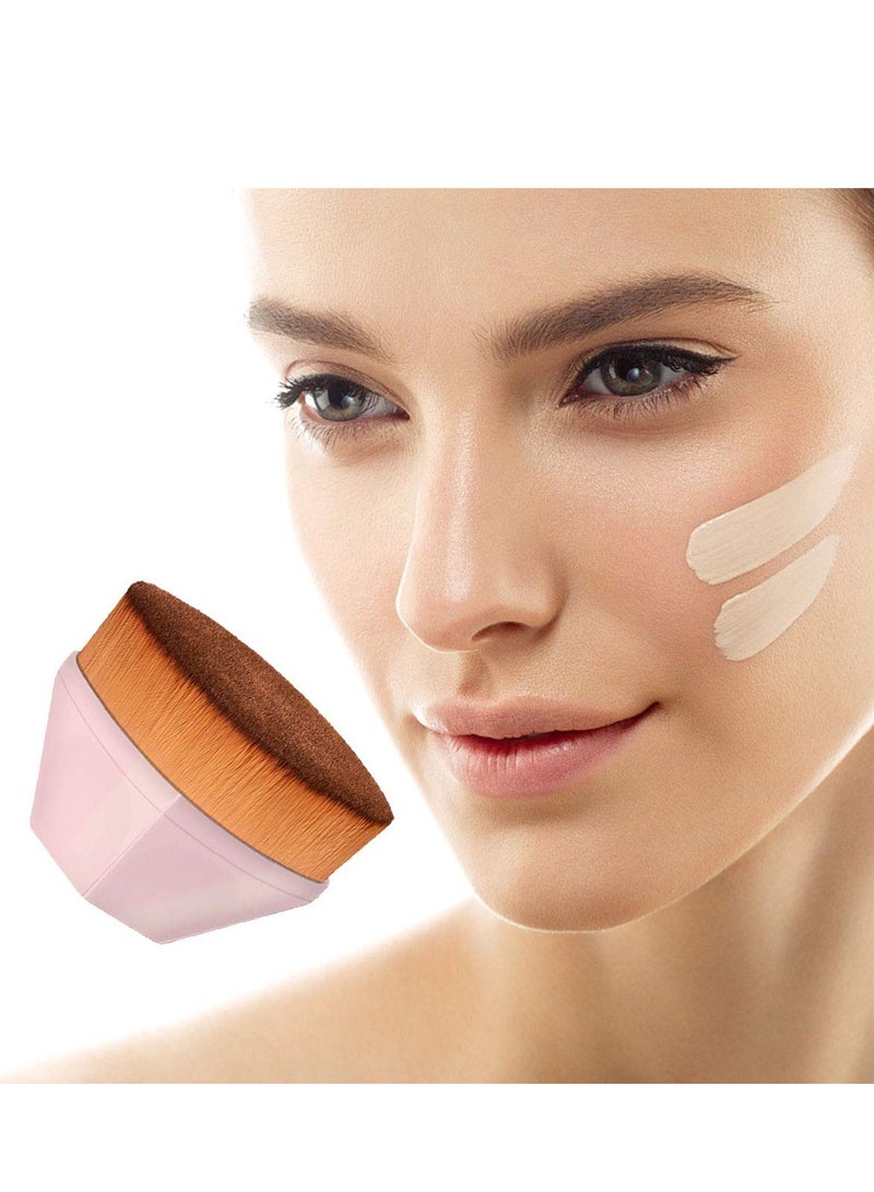 KASTWAVE High Density Foundation Brush, Foundation Makeup Brush, Flat Top Kabuki Travel Loose Powder Blush For Mineral Blending Liquid Cream Buffing Stippling Blending Concealer for Face Body - Image 5