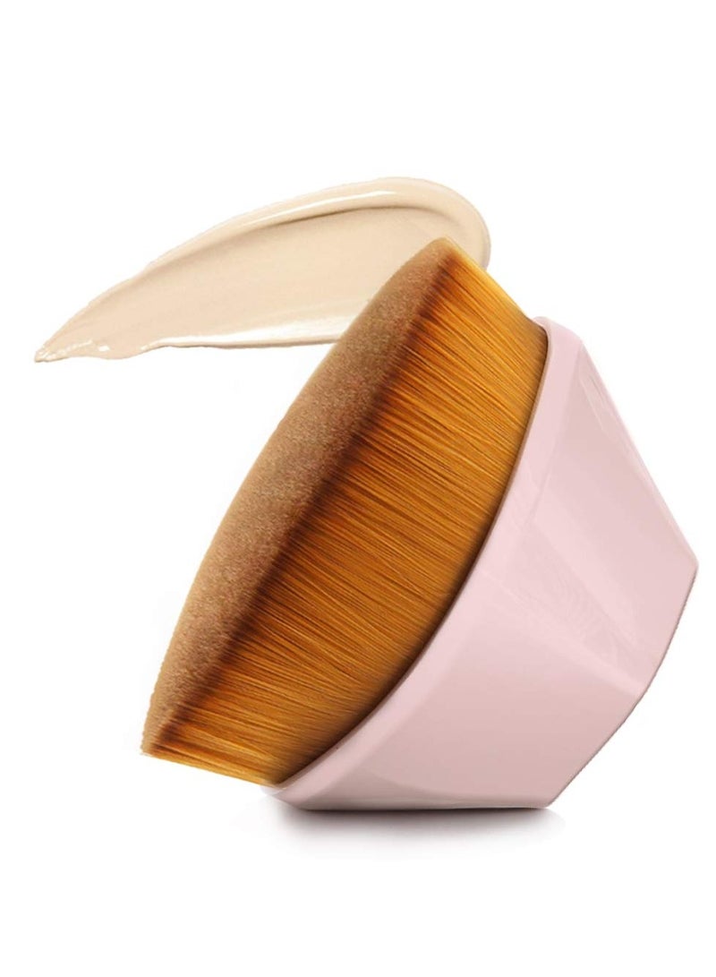 KASTWAVE High Density Foundation Brush, Foundation Makeup Brush, Flat Top Kabuki Travel Loose Powder Blush For Mineral Blending Liquid Cream Buffing Stippling Blending Concealer for Face Body - Image 2